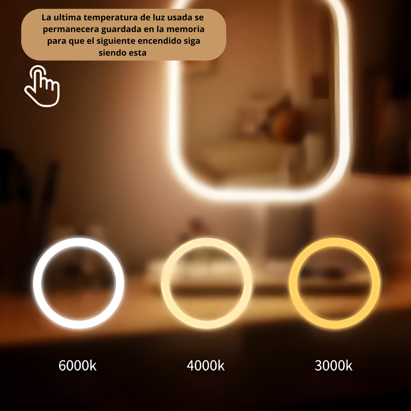 Espejo de Tocador LED