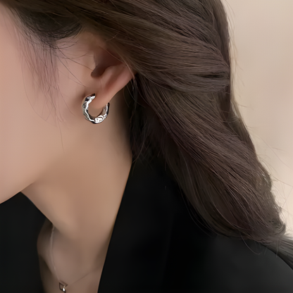 Pendientes de Aro Irregular